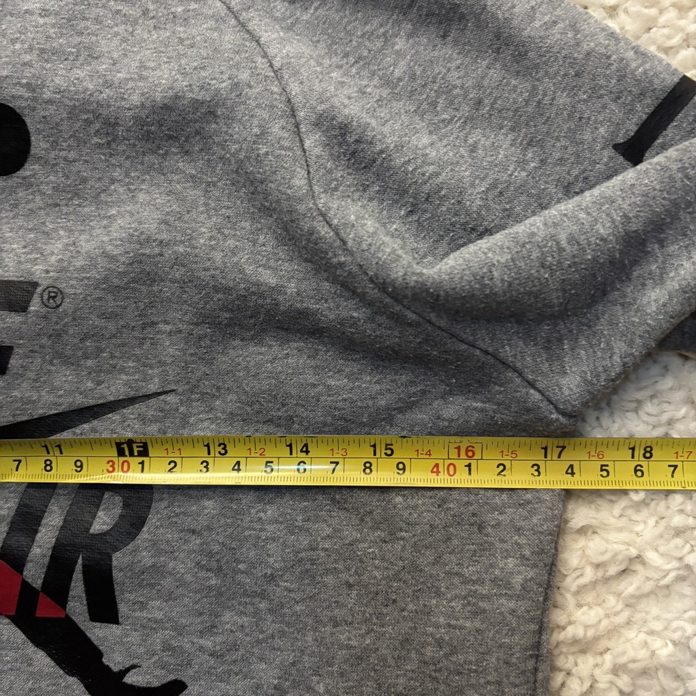 Nike Air x Air Jordan Spell‎ Out Large Logo Hoodie Boys 10-12yr Basketball Sport - Picture 6 of 10